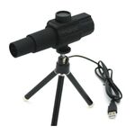 Smart Digital Telescope USB Microscope Videocamera Playback Function Live Streaming (Black)