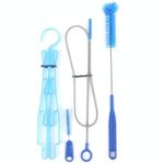 Spazzola di pulizia multifunzione per la pulizia dell'ugello dell'acqua del rivestimento della sacca dell'acqua (blu)