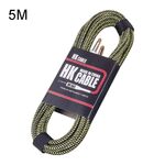 Cavo di collegamento per basso per chitarra in legno Cavo audio per riduzione del rumore, lunghezza cavo: 5 m, consegna a colori casuali