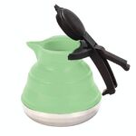 Teiera del caffè in silicone pieghevole della cucina (verde)
