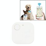 Allarme portachiavi antifurto a distanza Bluetooth portatile mini quadrato antifurto intelligente (bianco)