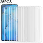 25 PCS per OPPO Reno3 Pro 9H HD Pellicola in vetro temperato con bordo curvo 3D (trasparente)