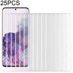 25 PCS per Galaxy S20 9H HD Pellicola in vetro temperato con bordo curvo 3D (trasparente)