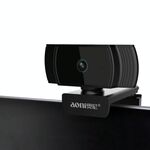 Aoni A20 FHD 1080P IPTV WebCam Teleconferenza Insegnamento Trasmissione in diretta Telecamera per computer con microfono (Nero)