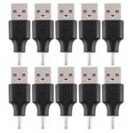 10 PCS 2,5 x 0,7 mm Maschio a USB 2.0 Connettore di alimentazione CC maschio