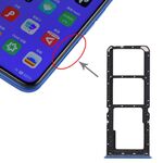 Per OPPO A11x/A11/A9 (2020)/A5 (2020) Vassoio per schede SIM + Vassoio per schede SIM + Vassoio per schede Micro SD (blu)