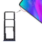 Per OPPO Realme 3 Vassoio per schede SIM + Vassoio per schede SIM + Vassoio per schede Micro SD (blu)