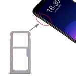 Per Meizu M6T Vassoio scheda SIM + Vassoio scheda SIM / Micro SD (argento)