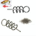 50 PCS Accessori Luya Spilla a molla per esche morbide con perno di bloccaggio, dimensioni: 3,5 cm