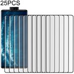 25 PCS per Vivo NEX 3S 5G 9H HD Pellicola in vetro temperato con bordo curvo 3D (nero)