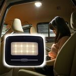 Prodotti elettronici intelligenti senza fili per interni auto Illuminazione da lettura per auto Lampada da soffitto Luce notturna a LED, Colore luce: Luce gialla (nera)