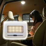 Prodotti elettronici intelligenti senza fili per interni auto Illuminazione da lettura per auto Lampada da soffitto Luce notturna a LED, Colore luce: Luce gialla (bianca)