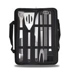Set di stoviglie per esterni 9 in 1 Set di utensili da picnic per barbecue da campeggio