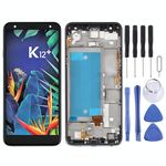 Schermo LCD TFT per LG K40 LMX420 / X4 2019 / K12 Plus, SIM singola con digitalizzatore Assemblaggio completo con cornice (nero)