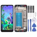 Schermo LCD originale per LG Q60, digitalizzatore doppia SIM assemblaggio completo con cornice nero SP5971B