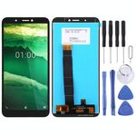 Schermo LCD TFT per Nokia C1 con assemblaggio completo di digitalizzatore (nero)