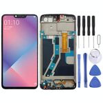 Schermo LCD TFT per OPPO A5 / A3s Digitizer Assemblaggio completo con cornice (nero)