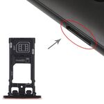Vassoio scheda SIM + vassoio scheda SIM + vassoio scheda micro SD per Sony Xperia XZ2 Compact (marrone)
