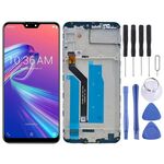 Schermo LCD OEM per Asus Zenfone Max Pro M2 ZB631KL X01BDA digitalizzatore assemblaggio completo con cornice (nero)