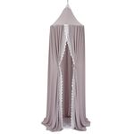 Zanzariera per tenda a cupola in pizzo chiffon estivo per camera dei bambini (grigia)