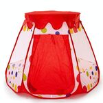 Tenda esagonale pieghevole da interni per bambini Game House (rossa)