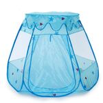 Tenda esagonale pieghevole da interni per bambini Game House (blu)