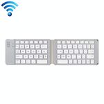 K018 Tastiera wireless Bluetooth pieghevole 67 tasti con ricarica USB (argento)
