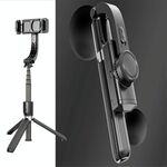 L08 Gimbal regolabile Stabilizzare Bluetooth Autoscatto Asta Treppiede Selfie Stick (nero)