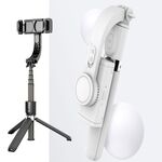 L08 Gimbal regolabile Stabilizzare Bluetooth Autoscatto Asta Treppiede Selfie Stick (bianco)