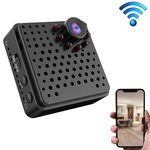 W18 1080P HD WiFi Smart Mini telecamera di sicurezza, supporto 155 gradi grandangolo e rilevamento del movimento, visione notturna a infrarossi e scheda TF