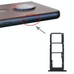 Vassoio scheda SIM + Vassoio scheda SIM + Vassoio scheda micro SD per Nokia 7.2 / 6.2 TA-1196 TA-1198 TA-1200 TA-1187 TA-1201 (Nero)