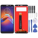 Schermo LCD TFT per Motorola Moto E6 Play con assemblaggio completo di digitalizzatore (nero)