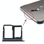 Vassoio per scheda nano SIM + vassoio per scheda micro SD per LG Stylo 5 / Q720 LM-Q720MS LM-Q720TSW Q720CS (nero)