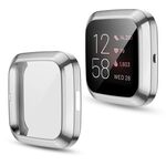 Per Fitbit Versa 2 placcatura TPU Shell protettiva all-inclusive (argento)