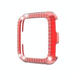Per Fitbit Versa / Versa Lite PC Diamond Diamond-EnCrusted Shell protettivo (rosso)