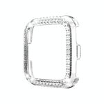 Per Fitbit Versa / Versa Lite PC Diamond-EnCrusted Shell protettivo (trasparente)