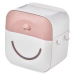 Rack creativo multifunzionale per scatola di fazzoletti da bagno senza punch (rosa)
