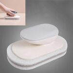 Spazzola in spugna Pulisci il piano di lavoro Multifunzione Cucina Bagno Cuscinetto per lavare i piatti Spazzola per pentole con manico(Grigio)