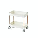 Scaffale per libri multistrato con piano a sezione stretta Carrello rack, stile: due strati