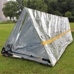 Coperta isolante per protezione solare di pronto soccorso Tenda semplice per esterni, colore: argento