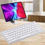 WB-8022 Tastiera Bluetooth wireless ultrasottile per iPad, Samsung, Huawei, Xiaomi, tablet PC o smartphone, tasti lingua Ko (argento)