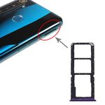 Per OPPO Realme 5 Pro / Q Vassoio per schede SIM + Vassoio per schede SIM + Vassoio per schede Micro SD (viola)