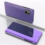 Per VIVO Y50 / Y30 Custodia in pelle con ribaltamento orizzontale a specchio placcato con supporto (viola blu)