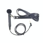 Microfono da collo con altoparlante portatile a gomito da 3,5 mm MK-7 con cordino, lunghezza: 1 m (nero)