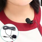 ZJ002MR Mono 2,5 mm Spina diritta Parasole per auto Interprete wireless Guida turistica Megafono Microfono lavalier con cavo, Lunghezza: 3 m