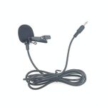 ZJ031MR Microfono con cavo lavalier per megafono con spina diritta da 3,5 mm mono, lunghezza: 1,5 m