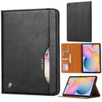 Per Samsung Galaxy Tab S6 Lite / P610 / P615 Impastare la struttura della pelle Custodia in pelle a vibrazione orizzontale con cornice per foto e supporto e slot per schede e portafoglio (nero)