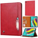 Per Samsung Galaxy Tab A 8.4 2020 T307U Custodia in pelle a vibrazione orizzontale con struttura in pelle impastata con cornice per foto e supporto e slot per schede e portafoglio (rosso)