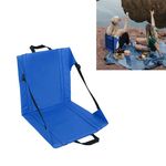 Cuscino del sedile pieghevole per campeggio all'aperto da picnic Cuscino pieghevole resistente all'umidità a prova di umidità (blu)
