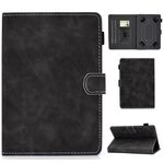 Per tablet PC da 8 pollici Custodia universale in pelle con struttura in pelle bovina a vibrazione orizzontale con supporto e slot per schede e slot per penna (grigio)